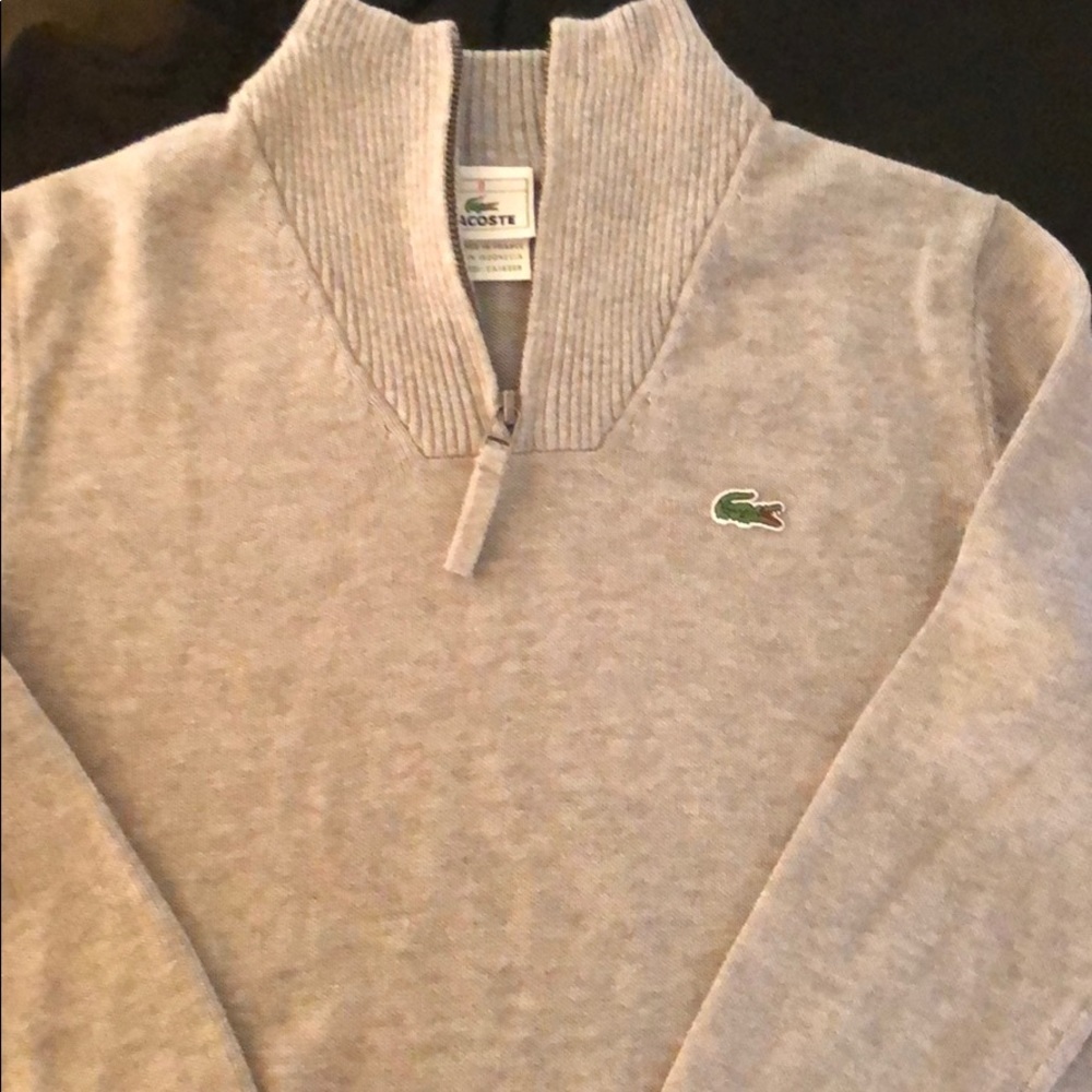 Boys Lacoste Grey Sweater 🐊